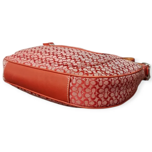 Coach Signature C Jacquard & Leather Soho Hobo Bag No. 6343 EUC - Picture 8 of 11